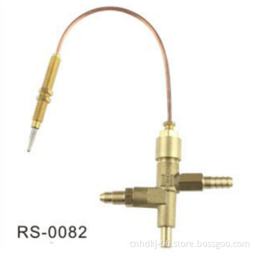 Factory price safe high quality gas heater brass extension nipple fitting valve